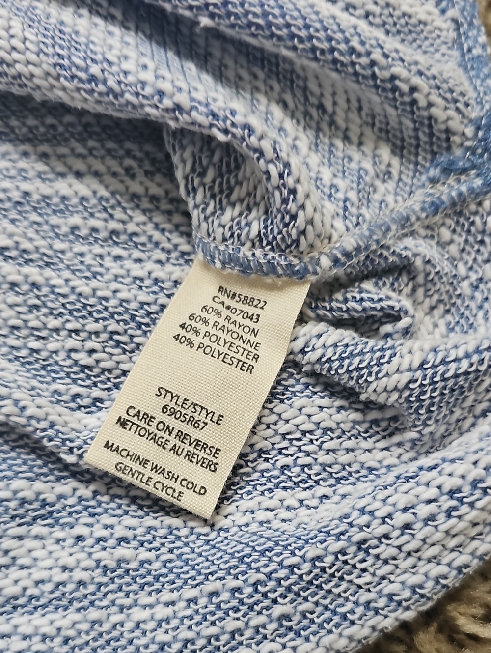 NWT Max Studio Weekend Dress Blue White Sleeveless Large Shift Pull On - Picture 5 of 6
